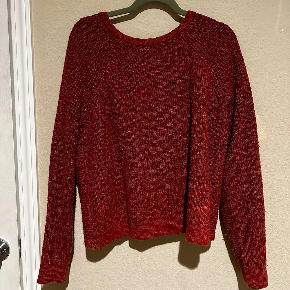 Aerie Twist Back Cropped Sweater